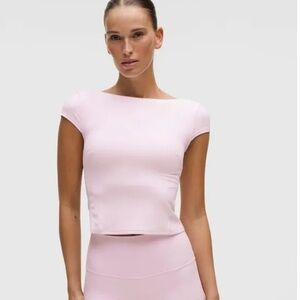 lululemon Align™ Scoop-Back Short-Sleeve Shirt - Blissful Pink size 6